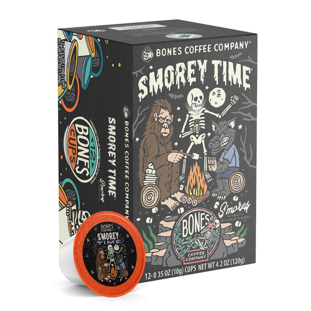 Smores Coffee Pods Smorey Time Campfire Classic In A Cup Bones